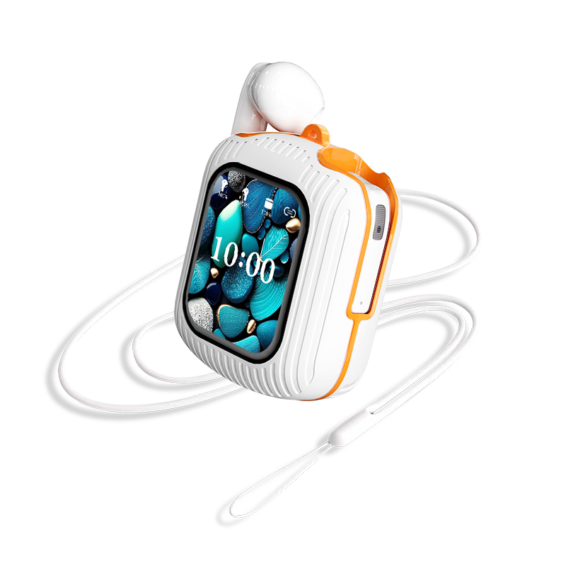URIZONS Message Notification Wireless ENC In-Ear Earbuds Wireless In-Ear Headphones with LED Screen Touch Control Display TWS ENC Earphones for Sports/Gaming with TF Card Slot and Short Video App Cont